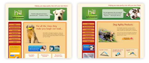 Website for Hill Agility